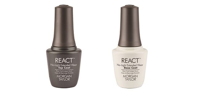 Morgan Taylor React Top Base Coat Nails Manicure Extended Wear